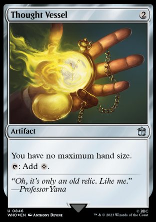 (846) Magic The Gathering Universes Beyond: Doctor Who: Extras Single: Thought Vessel Holo Uncommon