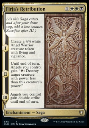 (846) Magic The Gathering Commander Legends: Battle for Baldur's Gate: Extras Single: Firja's Retribution Rare