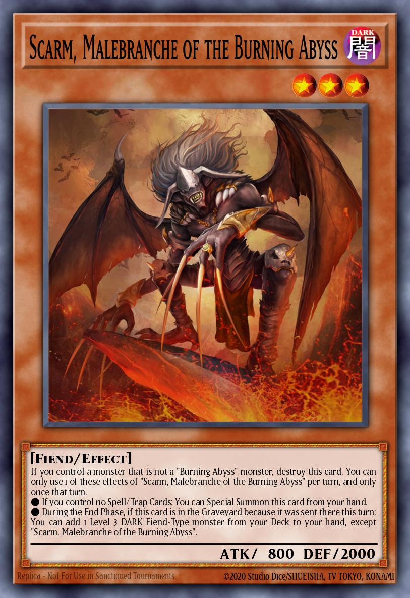 (233) YuGiOh TCG RA04: Quarter Century Stampede Single: Scarm, Malebranche of the Burning Abyss (V.2 - Quarter Century Secret Rare) Quarter Century Secret Rare