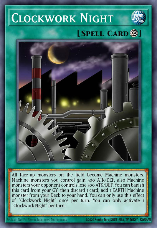 (071) YuGiOh TCG RA03: Quarter Century Bonanza Single: Clockwork Night (V.4 - Platinum Secret Rare)  Platinum Secret Rare