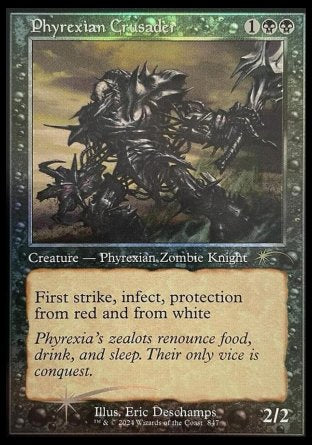 (847) Magic The Gathering Secret Lair Drop Series Single: Phyrexian Crusader Holo Rare
