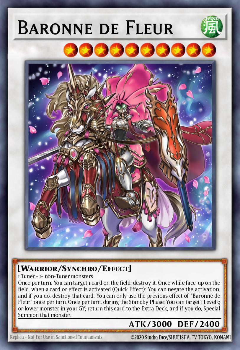 (034) YuGiOh TCG RA01: 25th Anniversary Rarity Collection Single: Baronne de Fleur (V.4 - Platinum Secret Rare)  Platinum Secret Rare