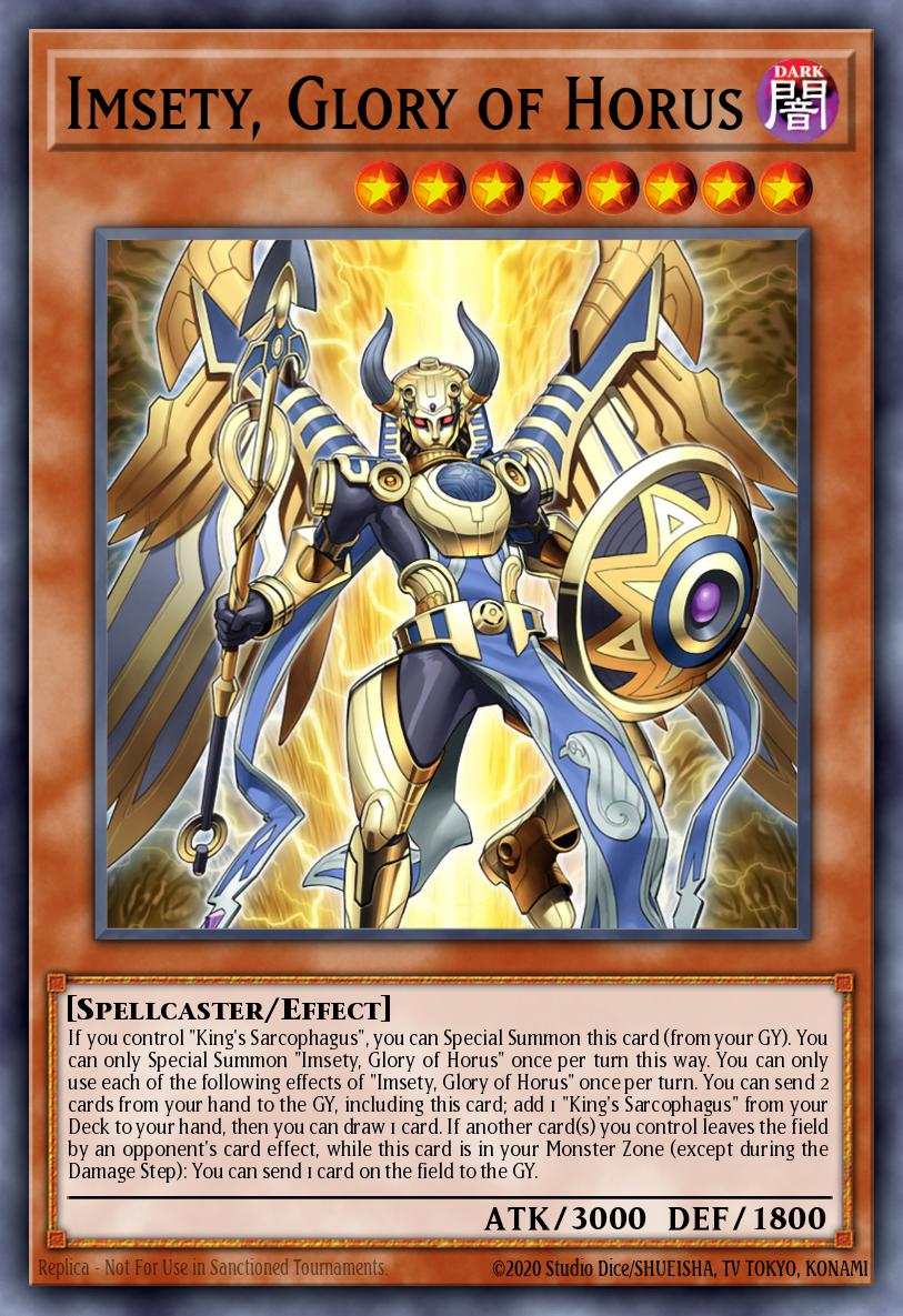 (114) YuGiOh TCG MP24: 25th Anniversary Tin: Dueling Mirrors Single: Imsety, Glory of Horus Secret Rare