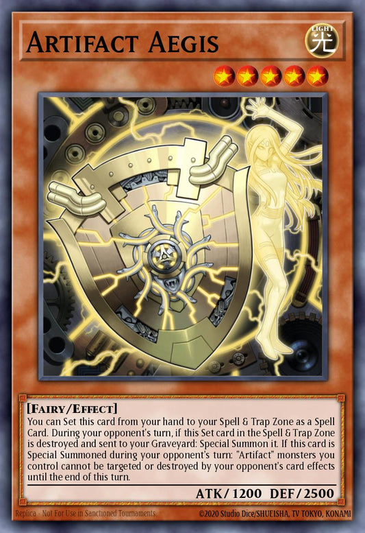 (014) YuGiOh TCG PRIO: Primal Origin Single: Artifact Aegis  Common