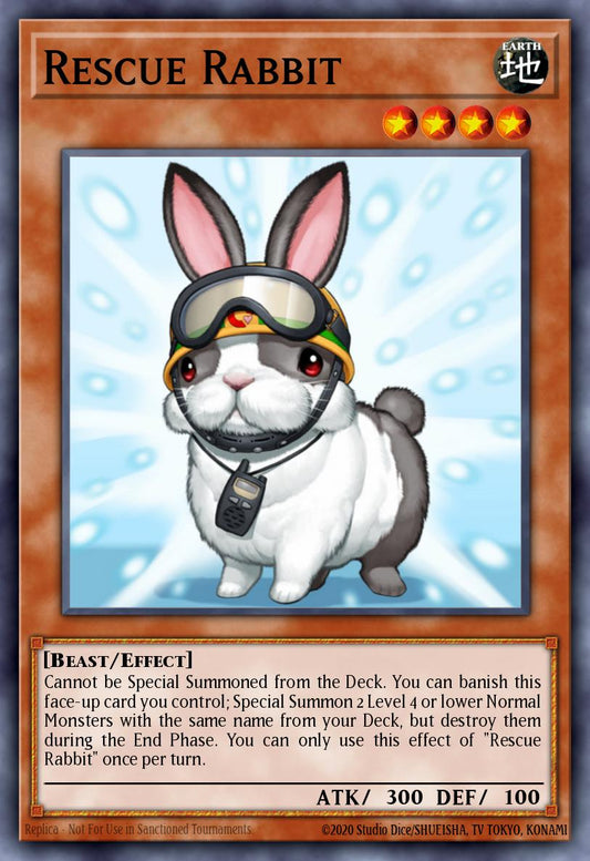 (008) YuGiOh TCG RA02: 25th Anniversary Rarity Collection II Single: Rescue Rabbit (V.4 - Platinum Secret Rare)  Platinum Secret Rare