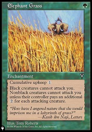 (000) Magic The Gathering The List Single: Elephant Grass Uncommon