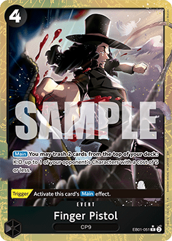 (EB01-051) One Piece TCG PRB02: The Best Vol.2 Single: Finger Pistol (EB01-051) (V.2) Alternate Art