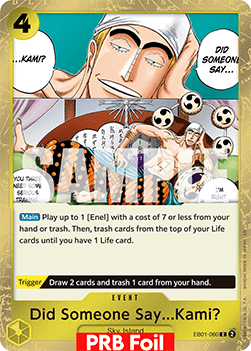 (EB01-060) One Piece TCG PRB02: The Best Vol.2 Single: Did Someone Say...Kami? (EB01-060) (V.2) Common
