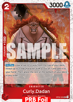 (OP02-005) One Piece TCG PRB02: The Best Vol.2 Single: Curly.Dadan (OP02-005) (V.2) Uncommon