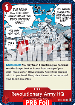 (OP05-021) One Piece TCG PRB02: The Best Vol.2 Single: Revolutionary Army HQ (OP05-021) (V.2) Uncommon