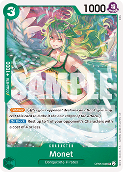 (OP05-036) One Piece TCG PRB02: The Best Vol.2 Single: Monet (OP05-036) (V.1) Uncommon