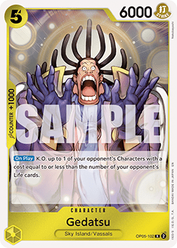 (OP05-102) One Piece TCG PRB02: The Best Vol.2 Single: Gedatsu (OP05-102) Rare