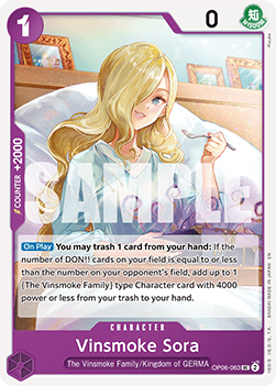 (OP06-063) One Piece TCG PRB02: The Best Vol.2 Single: Vinsmoke Sora (OP06-063) (V.1) Uncommon