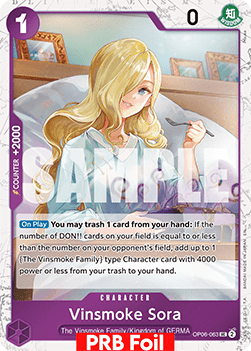 (OP06-063) One Piece TCG PRB02: The Best Vol.2 Single: Vinsmoke Sora (OP06-063) (V.2) Uncommon