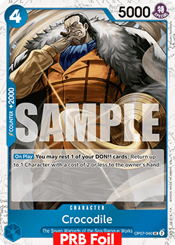 (OP07-040) One Piece TCG PRB02: The Best Vol.2 Single: Crocodile (OP07-040) (V.2) Uncommon