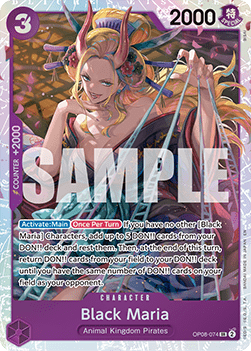 (OP08-074) One Piece TCG PRB02: The Best Vol.2 Single: Black Maria (OP08-074) Super Rare