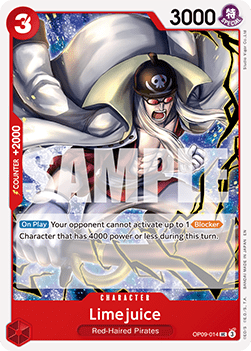 (OP09-014) One Piece TCG PRB02: The Best Vol.2 Single: Limejuice (OP09-014) (V.1) Uncommon