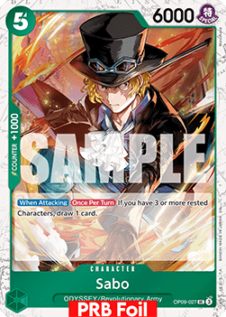 (OP09-027) One Piece TCG PRB02: The Best Vol.2 Single: Sabo (OP09-027) (V.2) Uncommon