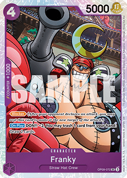 (OP09-072) One Piece TCG PRB02: The Best Vol.2 Single: Franky (OP09-072) Super Rare