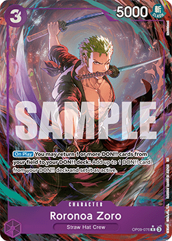 (OP09-076) One Piece TCG PRB02: The Best Vol.2 Single: Roronoa Zoro (OP09-076) (V.2) Alternate Art