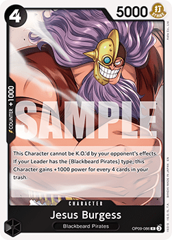 (OP09-086) One Piece TCG PRB02: The Best Vol.2 Single: Jesus Burgess (OP09-086) (V.1) Rare
