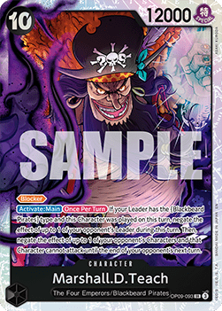 (OP09-093) One Piece TCG PRB02: The Best Vol.2 Single: Marshall.D.Teach (OP09-093) Super Rare
