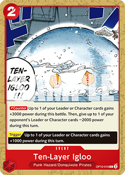 (OP10-018) One Piece TCG PRB02: The Best Vol.2 Single: Ten-Layer Igloo (OP10-018) (V.1) Common