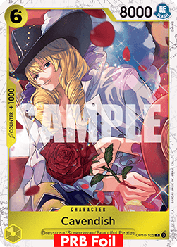 (OP10-105) One Piece TCG PRB02: The Best Vol.2 Single: Cavendish (OP10-105) (V.2) Common