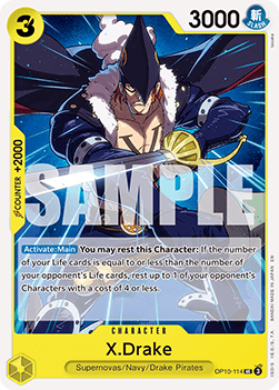 (OP10-114) One Piece TCG PRB02: The Best Vol.2 Single: X.Drake (OP10-114) (V.1) Uncommon