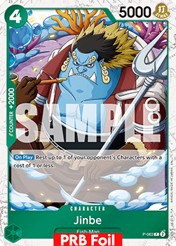 (P-063) One Piece TCG PRB02: The Best Vol.2 Single: Jinbe (P-063) (V.2) Promo