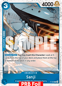 (P-068) One Piece TCG PRB02: The Best Vol.2 Single: Sanji (P-068) (V.2) Promo