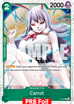 (P-070) One Piece TCG PRB02: The Best Vol.2 Single: Carrot (P-070) (V.2) Promo