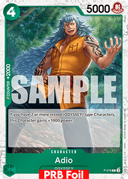 (P-078) One Piece TCG PRB02: The Best Vol.2 Single: Adio (P-078) (V.2) Promo