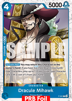 (P-081) One Piece TCG PRB02: The Best Vol.2 Single: Dracule Mihawk (P-081) (V.2) Promo