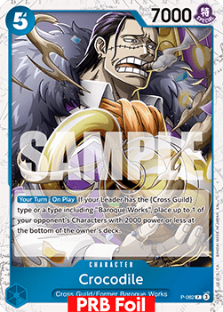 (P-082) One Piece TCG PRB02: The Best Vol.2 Single: Crocodile (P-082) (V.2) Promo