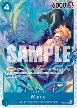 (008) One Piece TCG PRB02: The Best Vol.2 Single: Marco (PRB02-008) (V.1) Super Rare