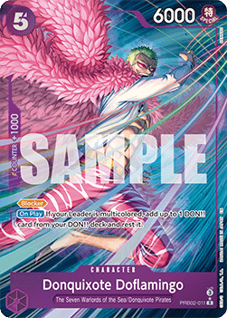 (011) One Piece TCG PRB02: The Best Vol.2 Single: Donquixote Doflamingo (PRB02-011) (V.2) Alternate Art