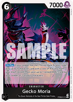 (013) One Piece TCG PRB02: The Best Vol.2 Single: Gecko Moria (PRB02-013) (V.1) Rare