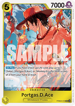 (018) One Piece TCG PRB02: The Best Vol.2 Single: Portgas.D.Ace (PRB02-018) (V.1) Rare