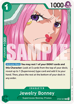 (ST02-007) One Piece TCG PRB02: The Best Vol.2 Single: Jewelry Bonney (ST02-007) (V.1) Common
