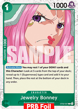 (ST02-007) One Piece TCG PRB02: The Best Vol.2 Single: Jewelry Bonney (ST02-007) (V.2) Common