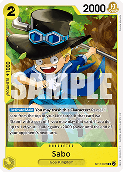 (ST13-007) One Piece TCG PRB02: The Best Vol.2 Single: Sabo (ST13-007) (V.1) Common