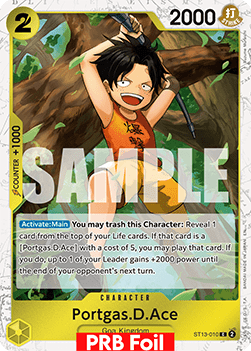 (ST13-010) One Piece TCG PRB02: The Best Vol.2 Single: Portgas.D.Ace (ST13-010) (V.2) Common