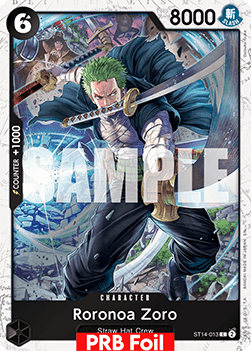 (ST14-013) One Piece TCG PRB02: The Best Vol.2 Single: Roronoa Zoro (ST14-013) (V.2) Common