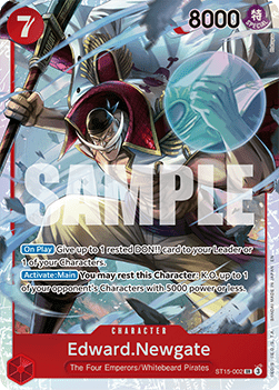 (ST15-002) One Piece TCG PRB02: The Best Vol.2 Single: Edward.Newgate (ST15-002) (V.1) Super Rare