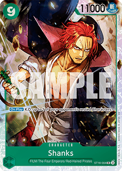 (ST16-004) One Piece TCG PRB02: The Best Vol.2 Single: Shanks (ST16-004) (V.1) Super Rare