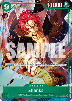 (ST16-004) One Piece TCG PRB02: The Best Vol.2 Single: Shanks (ST16-004) (V.2) Alternate Art