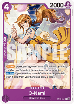 (ST18-002) One Piece TCG PRB02: The Best Vol.2 Single: O-Nami (ST18-002) (V.1) Common