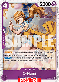 (ST18-002) One Piece TCG PRB02: The Best Vol.2 Single: O-Nami (ST18-002) (V.2) Common