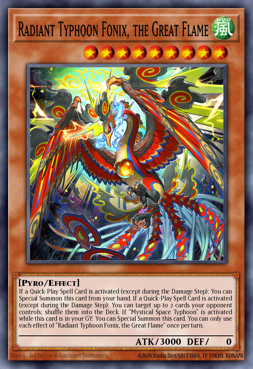(017) YuGiOh TCG DOOD: Doom of Dimensions Single: Radiant Typhoon Fonix, the Great Flame (V.1 - Ultra Rare) Ultra Rare